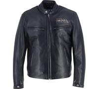 Von Dutch X Helstons Basic Motorcycle Leather Jacket, size 4XL for Men