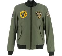 Von Dutch X Helstons Fight Motorcycle Textile Jacket, black-brown, size S for Men