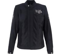 Von Dutch X Helstons Speed Racer Air Mesh Motorcycle Textile Jacket, black, size XL for Men