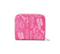 Von Dutch Zip-Up Wallet with ID Window, Hot-Pink, 4" H x 4.5" W, Zip-up Stamps Wallet