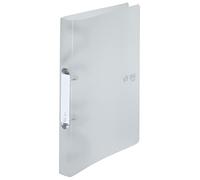 VON Leitz 42470001 A4 Ring Binder with 2 Rings Polypropylene Folder 30 mm Spine Width for 190 Sheets Ring Mechanism for School, Study and Household Pack of 5 White