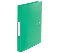 VON Leitz 42470055 Ring Binder A4 with 2 Rings Polypropylene Folder 30 mm Spine Width for 190 Sheets Ring Mechanism for School, Study and Household Pack of 5 Green
