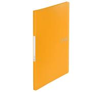 VON Leitz 46690015 A4 Display Book with 30 Compartments Polypropylene Folder Presentation Folder for 60 Sheets Flexible Document Tray for School, Study & Household, Yellow