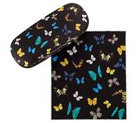 VON LILIENFELD Glasses Case Butterflies Dance Butterfly Present Cleaning Cloth Spectacle Cases Lightweight Stable