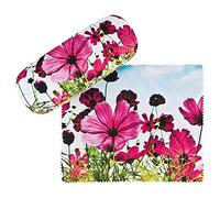 VON LILIENFELD Glasses Case Flower meadow Blossoms Present Cleaning Cloth Spectacle Cases