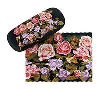 VON LILIENFELD Glasses Case Flowers Rose Garten Present Cleaning Cloth Spectacle Cases Lightweight Stable