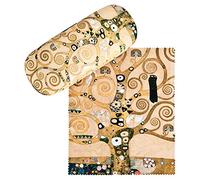 VON LILIENFELD Glasses Case Gustav Klimt: Tree of Life Present Cleaning Cloth Spectacle Cases Lightweight Stable Art