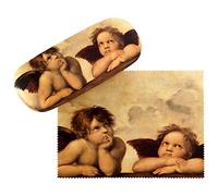 VON LILIENFELD Glasses Case Raffael Angels Present Cleaning Cloth Spectacle Cases Lightweight Stable Art