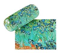 VON LILIENFELD Glasses Case Vincent van Gogh: Irises Present Cleaning Cloth Spectacle Cases Lightweight Stable Flowers Art