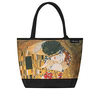 VON LILIENFELD HandbagGustav Klimt: The Kiss Art Design Shopper Dimensions L 42 x H 30 x D 15 cm Beach Bag Handbag Office, multicoloured, Contemporary