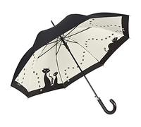 VON LILIENFELD® Umbrella Automatic Women Motif Black Cats Double Layer