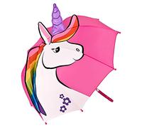 VON LILIENFELD® Umbrella Children Unicorn Pink Boys Girls Motif 3-D (up to Age 8)