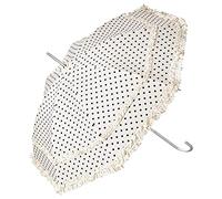VON LILIENFELD umbrella parasol bridal umbrella wedding costume traditional costume open-automatic Mary Polkadots ivory