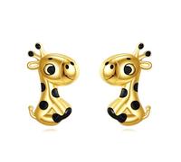 VONALA Animal Earrings 925 Sterling Silver Cat/Pig/Dinosaur/Cow/Frog/Hedgehog/Turtle Stud Earrings Cute Animal Jewellery Gifts for Women Girls