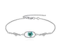 VONALA Forget-Me-Not Pressed Flower 925 Sterling Silver Adjustable Bracelet Alaska State Flower Bracelet Wildflower Jewelry Gift for Women Birthday Christmas