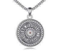 VONALA Mustard Seed Necklace Sterling Silver with Faith All Things Are Possible Pendant Jewelry Gifts for Men Women