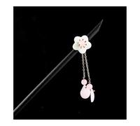 VONCYKI 1PC Wooden Hair Stick Chinese Style Winding Flower Hairpin With Tassel Elegant Lady Hair Clip Hair Accessories Vintage(9)