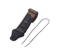VONCYKI 2PCS Guitar Pick Strap Thickened Grid Pick With Folk Guitar Strap Pick Electric Guitar Bass Strap PU Strap(Brown)