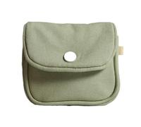 VONCYKI 2PCS Portable Coin Purse New Solid Color Mini Cash Wallet Lightweight Cotton Headphone Bag Women Key Pouch Travel Card Holder(A-Green)