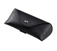 VONCYKI 2pcs Portable Waist Belt Portable Glasses Bag Fashion Eyeglass Storage Box PU Leather Sunglasses Organizer Case Can Wear On Belt Glasses Case, Black, One size