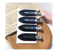 VONCYKI 4Pcs/Set Beauty Salon Seamless Hairpin Professional Styling Hairdressing Makeup Tools Hair Clips For Women Girl Headwear(Black)
