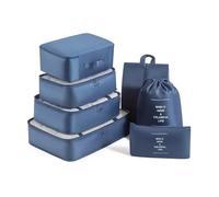 VONCYKI 7-Piece Travel Storage Bag, Portable Bag, Trendy Bag, Folding, Storage, Handbag, Packaging Box Set, Convenient for Travel(Blue,2PCS)