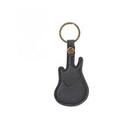 VONCYKI Guitar Picks PU Leather Guitar Picks Storage Bags Organizer Portable Multifunctional Key Chain Holder For Guitar Accessories 1pc(Black)