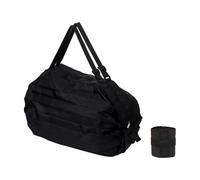 VONCYKI Large Capacity Folding Shopping Bag Eco-Friendly Reusable Portable One Shoulder Handbag for Travel Multipurpose Storage Bag(Black,2PCS)