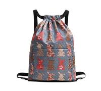 VONCYKI Wet and Dry Travel Sports Backpack Drawstring Folding Large Capacity Waterproof Backpack Exotic Portable Duffel Bag Travel Bag(Rabbit,2PCS)