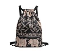 VONCYKI Wet And Dry Travel Sports Backpack Drawstring Folding Large Capacity Waterproof Backpack Exotic Portable Duffel Bag Travel Bag(Elephant,2PCS)