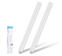 Vondynote 16" Speaker Pole, White - 2-Pack Universal Fit Subwoofer Speaker Stand - Alloy Steel - Max Load 121 lbs (55 kgs) - Painted Finish