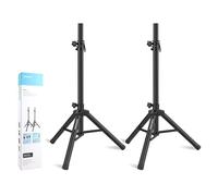 Vondynote Pair of Tripod Speaker Stands Adjustable Height from 33.5" to 53.5" Slim Mini Speaker Stand PA DJ Short Tripod Speaker Stand
