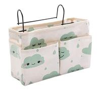VONGLYHOO Bedside Hanging Organizer,Bedside Organiser,Teddy Storage,Bunk Bed Storage Hanger Bag Pocket Dormitory Bed Caddy Green