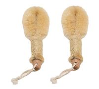 VONGLYHOO Body Brush, Sisal Fibers, Exfoliates, Stress Relief, Lymphatic Drainage, Blood Flow, Anti-Cellulite, Dry Skin, 25 x 9 x 5 cm, 2 Pcs