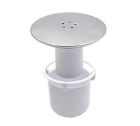 VONGLYHOO Drain Cover, 115mm, Chrome, Silver, Metal, Modern, Two-Piece