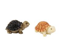 VONGLYHOO Garden Ornaments Outdoor Garden Ornaments Mini Dollhouse Turtle Miniature Bonsai Tortoise Figurine Micro Landscape Animal Ornament 2PCS