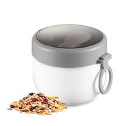 VONGLYHOO Soup Thermos Wide Mouth Insulated Food Jar Leak Proof Hot and Cold Thermos Bowl Oat Container for Kid Adult 600ml White Oats Containers Overnight Oats Jars Soup Bowl