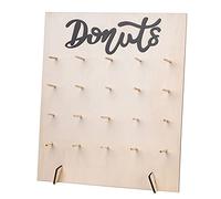 VONGLYHOO Wooden Donut Stand Donut Wall Doughnut Bagels Wall Mount Displays Rack Holder for Wedding Style 2