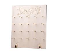 VONGLYHOO Wooden Donut Stand Donut Wall Doughnut Bagels Wall Mount Displays Rack Holder for Wedding Style 1
