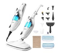 VonHaus 10-in-1 Steam Mop - 1500W Floor Steamer & Handheld Steam Cleaner, Multi-Surface Chemical-Free Cleaning Electric Mop, 3 Steam Levels, 180° Swivel Head, 7m Power Cord, 400ml Tank & Attachments