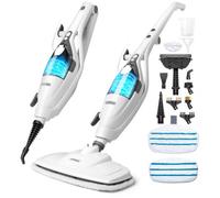 VonHaus 10-in-1 Steam Mop - 1500W Floor Steamer & Handheld Steam Cleaner, Multi-Surface Chemical-Free Cleaning Electric Mop, 3 Steam Levels, 180° Swivel Head, 7m Power Cord, 400ml Tank & Attachments