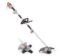VonHaus 2 in 1 Grass Trimmer & Brush Cutter 1000W - 38cm Max Cutting Width - 10m Cable, Safety Switch, Auxiliary Handle, Shoulder Strap, Lightweight and Tap & Go System