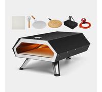 VonHaus Gas Pizza Oven Outdoor - For Tabletop with Accessories, Chopping Board, Peel, Cutter, Hose/Regulator, Carry Bag Included - For up to 12” Pizzas - Can Also Smoke Meat, Fish & Vegetables