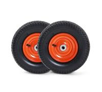 VonHaus Pneumatic Wheels 13” Pack of 2, Spare Replacement Universal Tyre Set for Wheelbarrows, Garden Carts, Sack/Hand Trucks, Trolleys, Utility Wagons, Puncture Proof Heavy Duty Tires, Easy Install