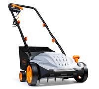 Vonhaus Lawn Scarifier, Aerator & Grass Rake Electric 1500W, Dethatch/rake Grass, Aerates Soil, 30L Box, 10M Cable, 4 Heights