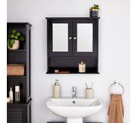 Shrewsbury Black Mirrored Bathroom Cabinet