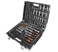 215 Piece Socket Set with Drill Bits VonHaus Silver One Size