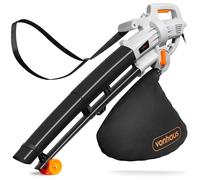 VonHaus 3 in 1 Leaf Blower - 3000W Garden Vacuum & Mulcher - 35 Litre Collection Bag, 10:1 Shredding Ratio, Automatic Mulching Compacts Leaves in Ba