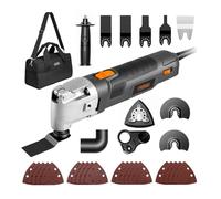 VonHaus 300W Oscillating Multitool - Variable 15,000-22,000 OPM Cutter, Sander & Scraper with Quick-Fit Blade System, 30pc Accessory Kit, Dust Extraction Port & Hard Shell Case