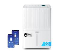 VonHaus 30L/Day Dehumidifier WiFi Smart Compatible in White VonHaus White